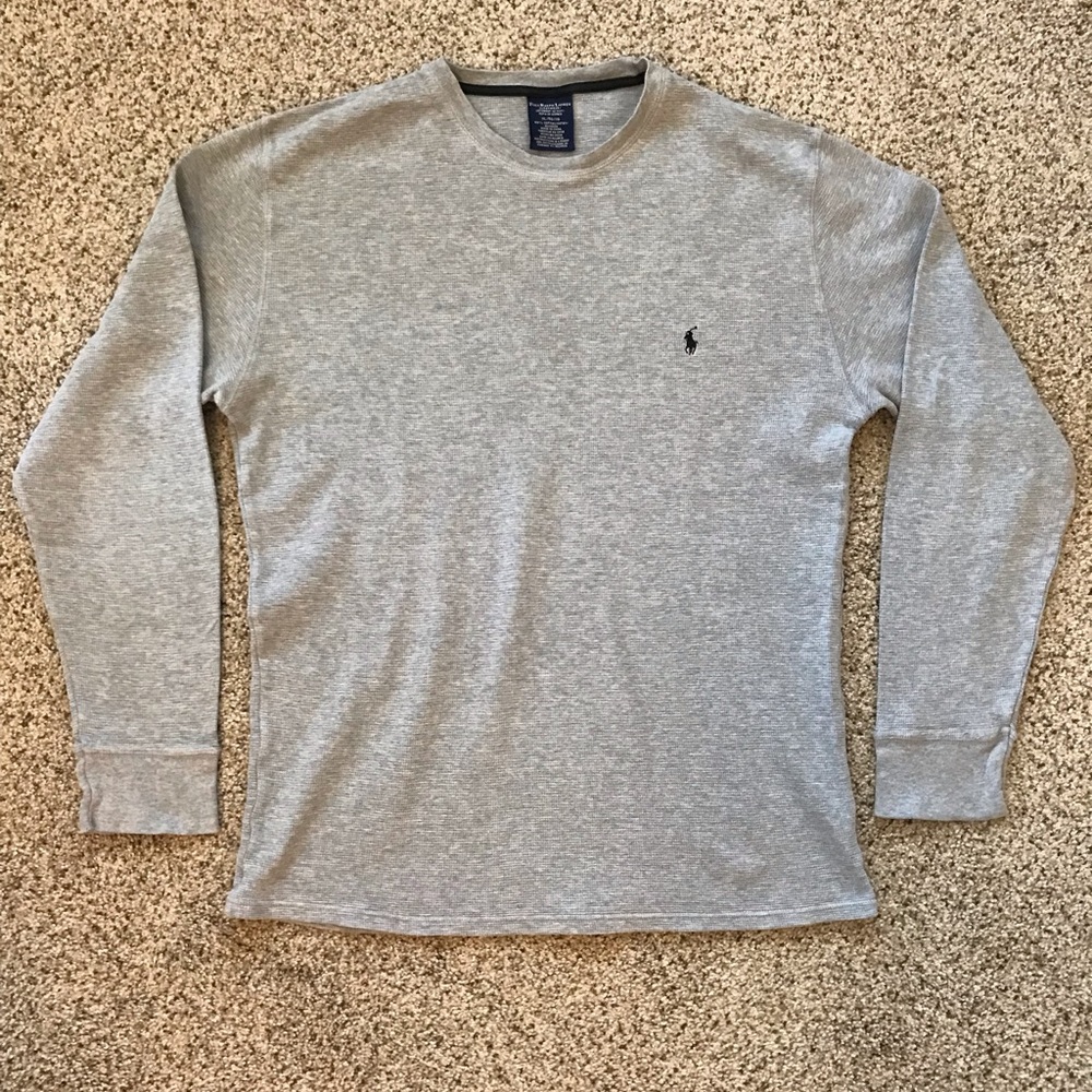 Polo by Ralph Lauren Thermal Waffle Knit Long Sleeve Shirt. Size XL